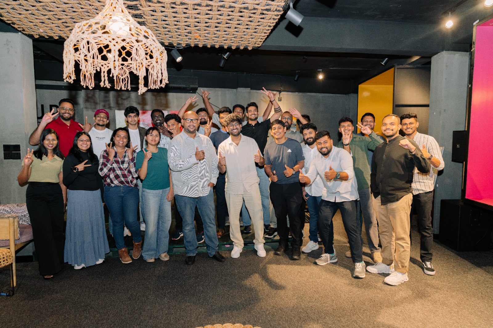 Group photo of designers at a UX meetup