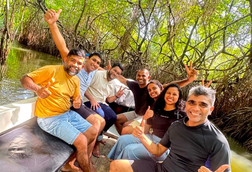 A boat ride through the mangroves with friends